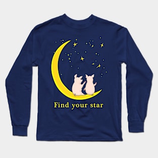 find you star with piggies Long Sleeve T-Shirt